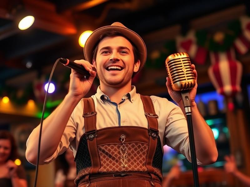 Lederhosen-Karaoke-Battle